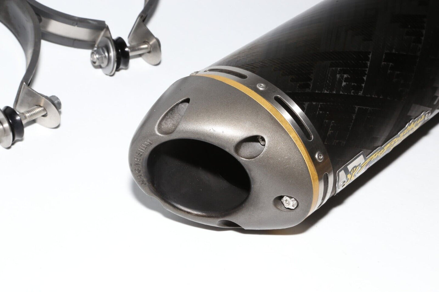 07-08 Yamaha Yzf R1 Carbon Fiber Two Brothers Racing Exhaust Muffler Slip On