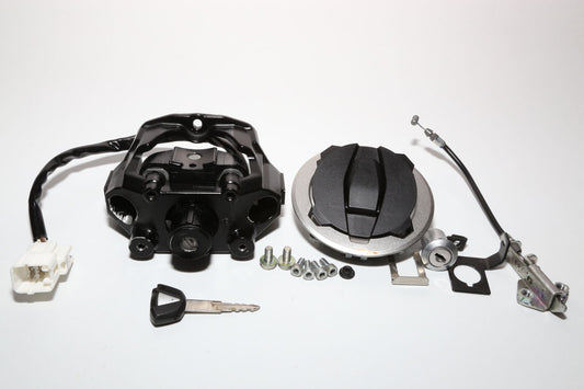 17-19 Kawasaki Z650 EX650 ER650 Ignition Lock Key Set W/ Gas Cap & Seat Lock OEM