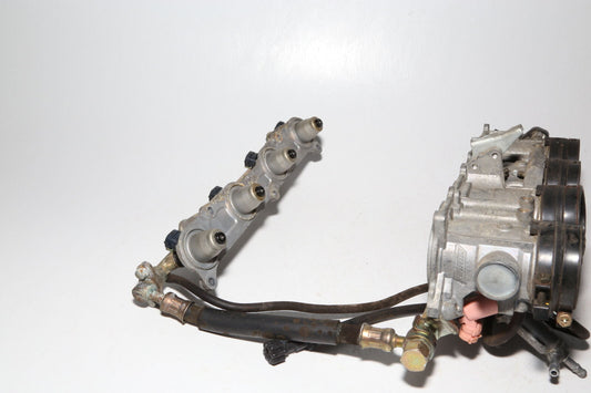 03-04 Honda Cbr600rr Main Fuel Injectors Throttle Bodies OEM (DAMAGED)