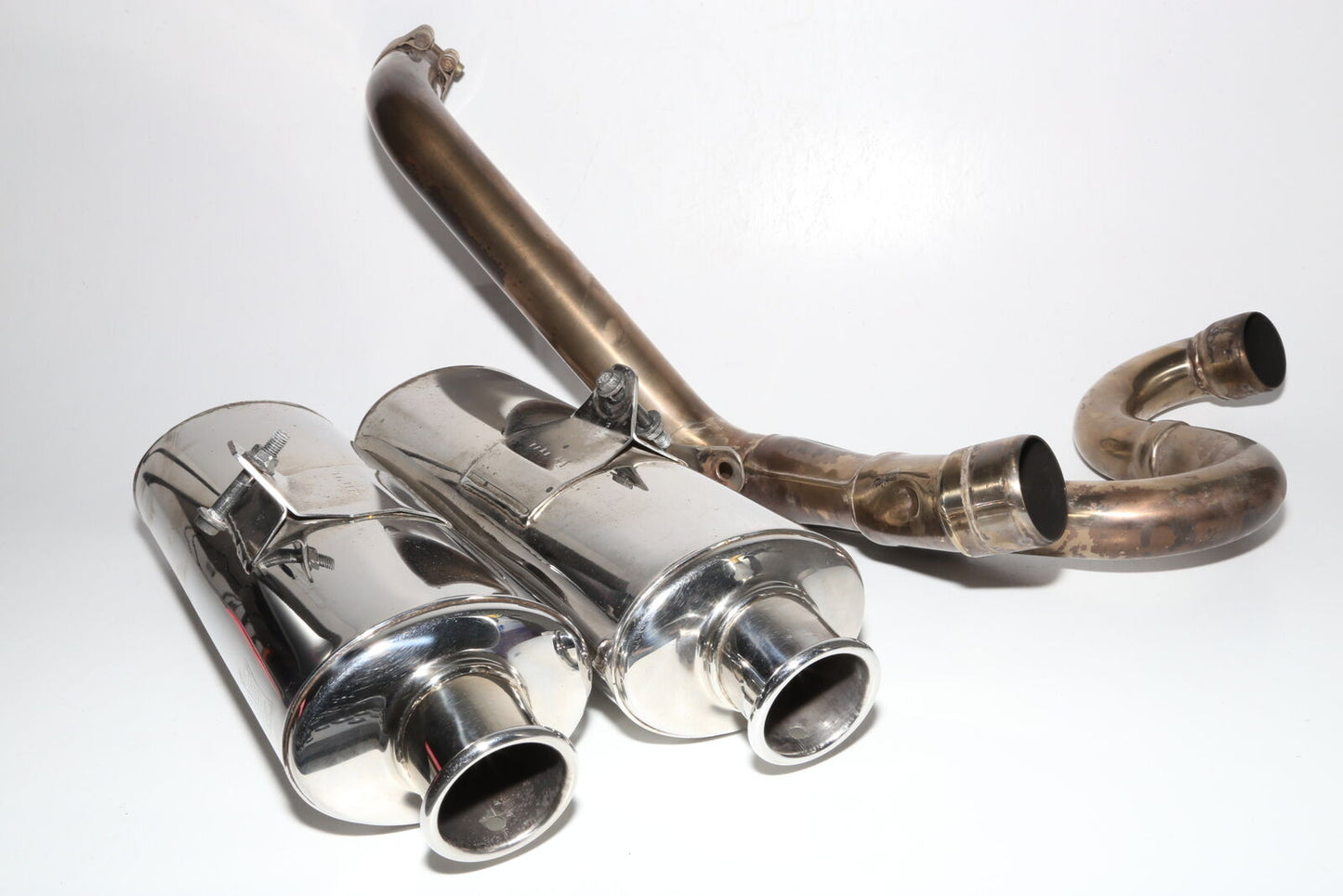 02-09 Honda Interceptor 800 Vfr800 STAINTUNE Mufflers Exhaust Pipes Set + Header